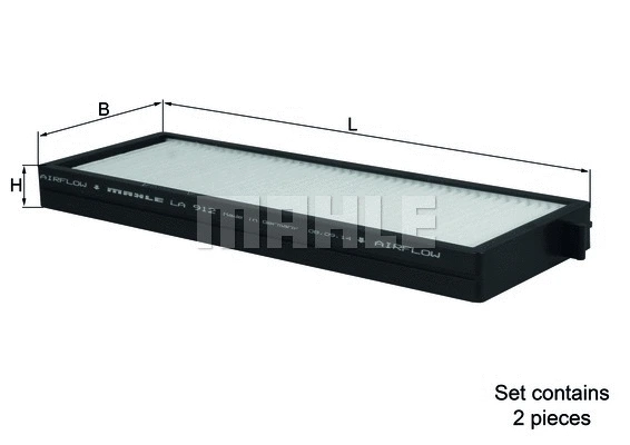 Salono filtras MAHLE LA 912/S