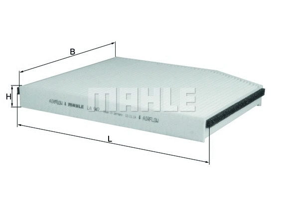 Salono filtras MAHLE LA 947