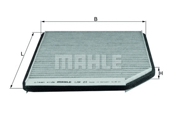 Salono filtras MAHLE LAK 23