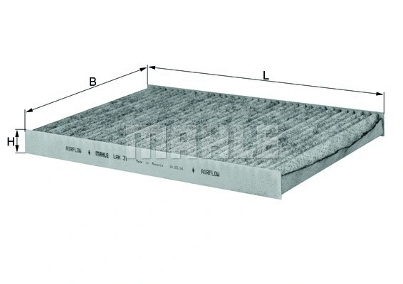 Salono filtras MAHLE LAK 31