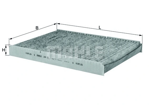 Salono filtras MAHLE LAK 63