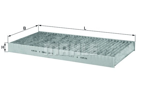 Salono filtras MAHLE LAK 78