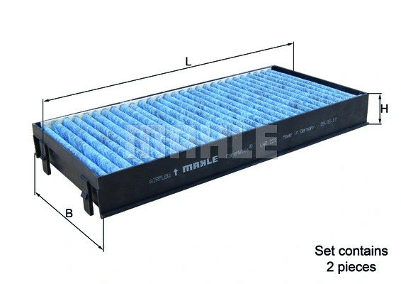 Salono filtras MAHLE LAO 221/S
