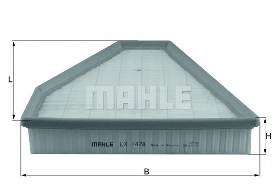 Oro filtras MAHLE LX 1478