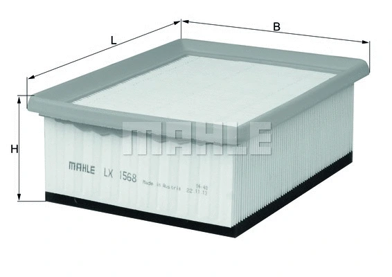 Oro filtras MAHLE LX 1568