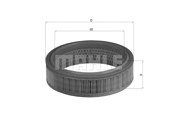 Oro filtras MAHLE LX 158