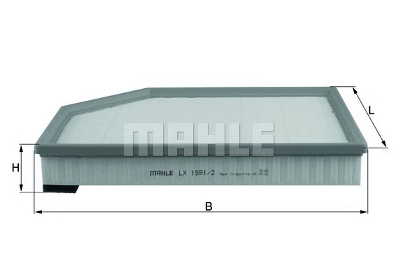 Oro filtras MAHLE LX 1591/2