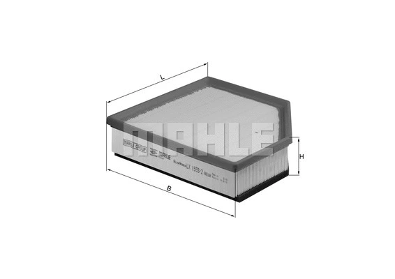 Oro filtras MAHLE LX 1593/2