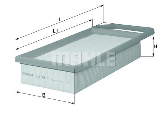 Oro filtras MAHLE LX 1619