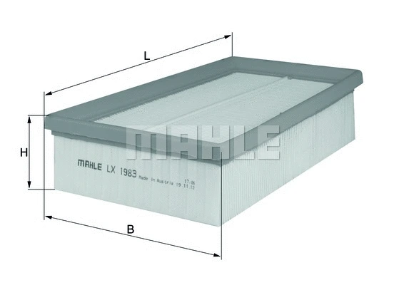 Oro filtras MAHLE LX 1983