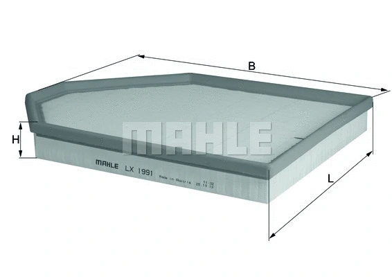 Oro filtras MAHLE LX 1991