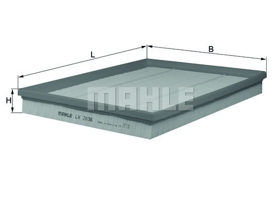 Oro filtras MAHLE LX 2036
