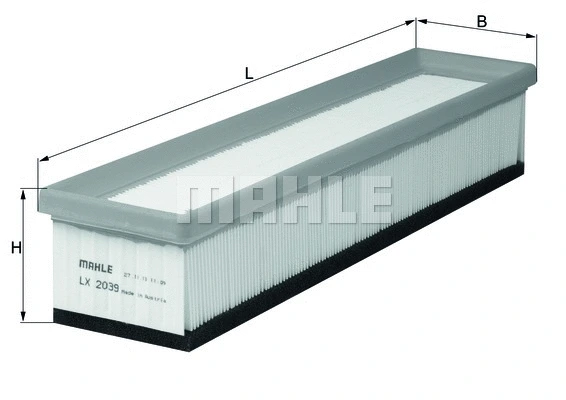 Oro filtras MAHLE LX 2039