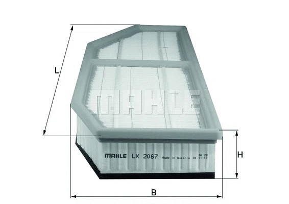 Oro filtras MAHLE LX 2067