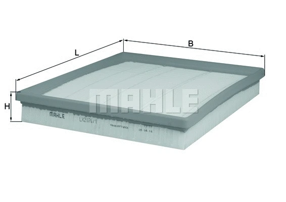 Oro filtras MAHLE LX 2076/1