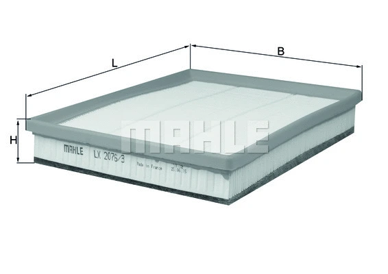 Oro filtras MAHLE LX 2076/3
