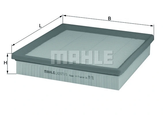 Oro filtras MAHLE LX 2077/3