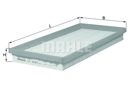 Oro filtras MAHLE LX 2087