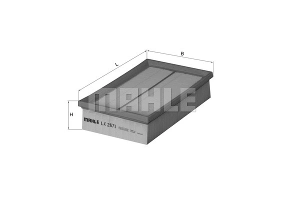 Oro filtras MAHLE LX 2671