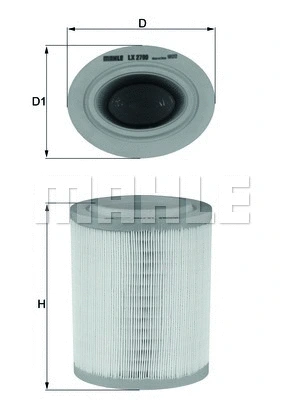 Oro filtras MAHLE LX 2790