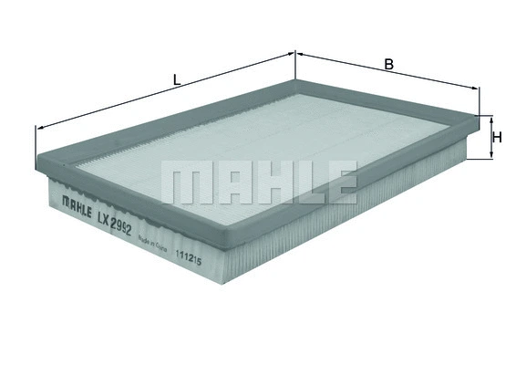 Oro filtras MAHLE LX 2992