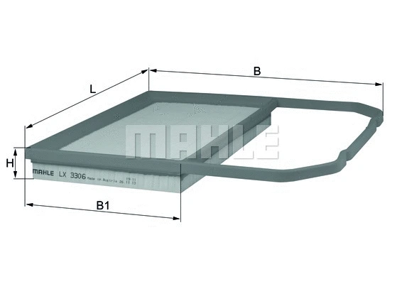 Oro filtras MAHLE LX 3306
