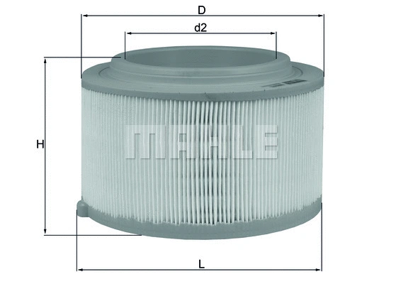 Oro filtras MAHLE LX 3458