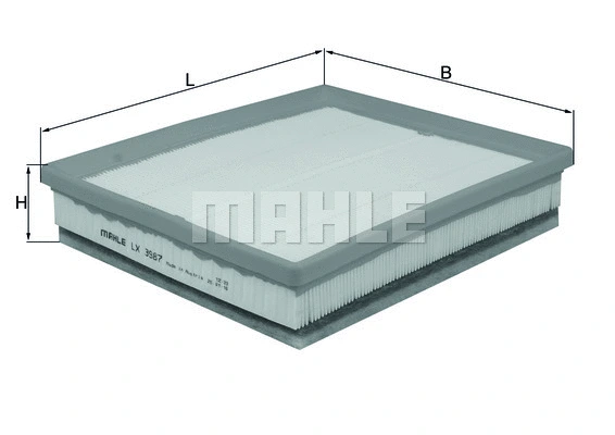 Oro filtras MAHLE LX 3987