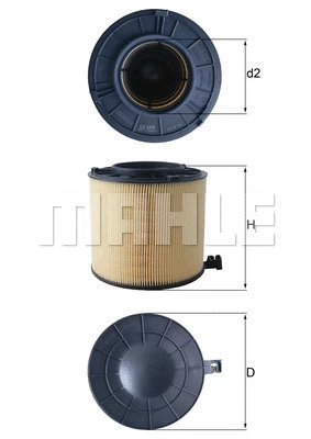 Oro filtras MAHLE LX 4406