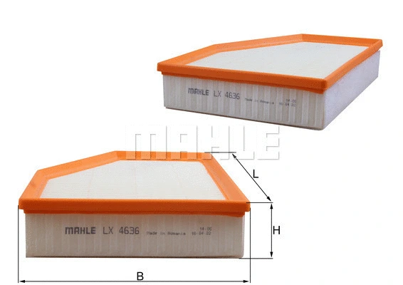 Oro filtras MAHLE LX 4636