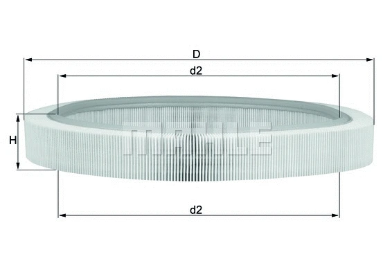 Oro filtras MAHLE LX 61