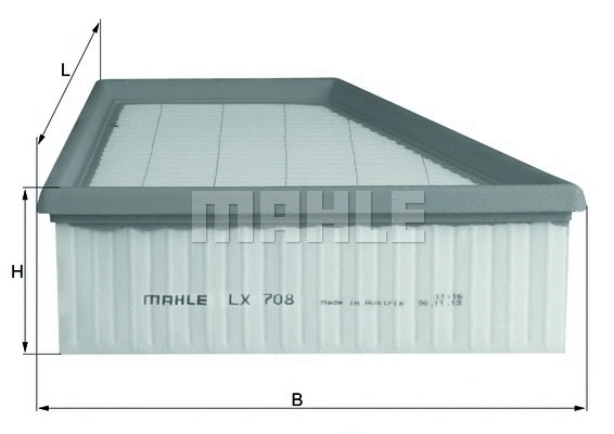 Oro filtras MAHLE LX 708