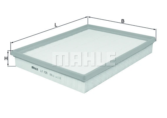 Oro filtras MAHLE LX 735