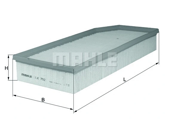 Oro filtras MAHLE LX 752
