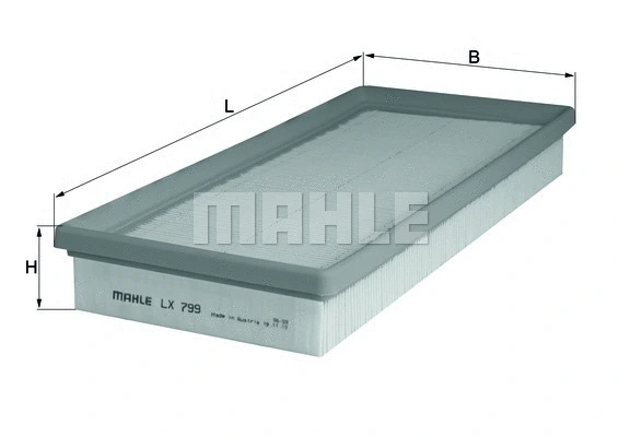 Oro filtras MAHLE LX 799