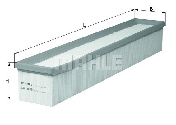 Oro filtras MAHLE LX 939