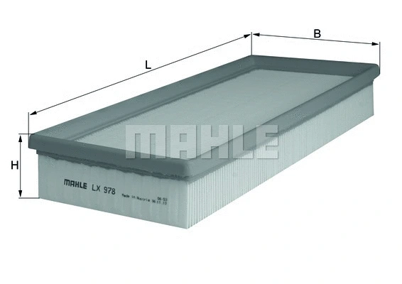 Oro filtras MAHLE LX 978