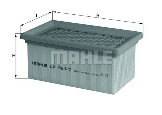 Oro filtras MAHLE LX 984/2