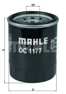 Alyvos filtras MAHLE OC 1177