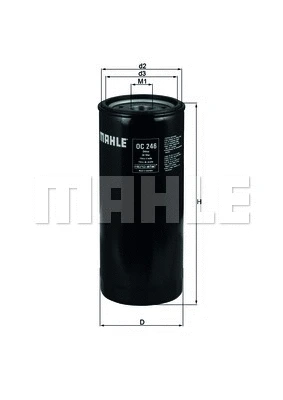 Alyvos filtras MAHLE OC 246