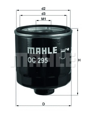 Alyvos filtras MAHLE OC 295