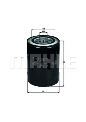 Alyvos filtras MAHLE OC 297