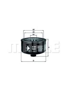 Alyvos filtras MAHLE OC 404