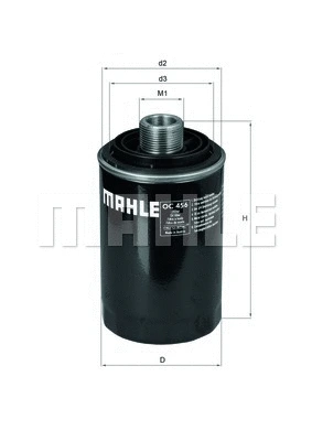 Alyvos filtras MAHLE OC 456
