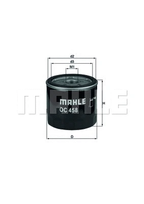 Alyvos filtras MAHLE OC 458