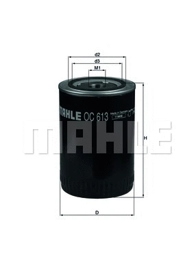 Alyvos filtras MAHLE OC 613