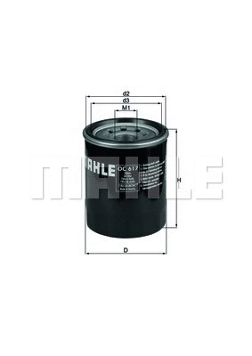Alyvos filtras MAHLE OC 617
