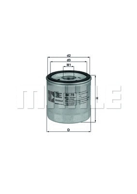 Alyvos filtras MAHLE OC 78