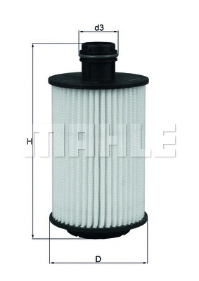 Alyvos filtras MAHLE OX 1012D