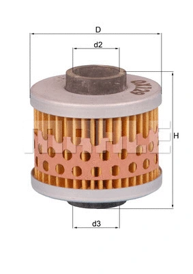 Alyvos filtras MAHLE OX 129